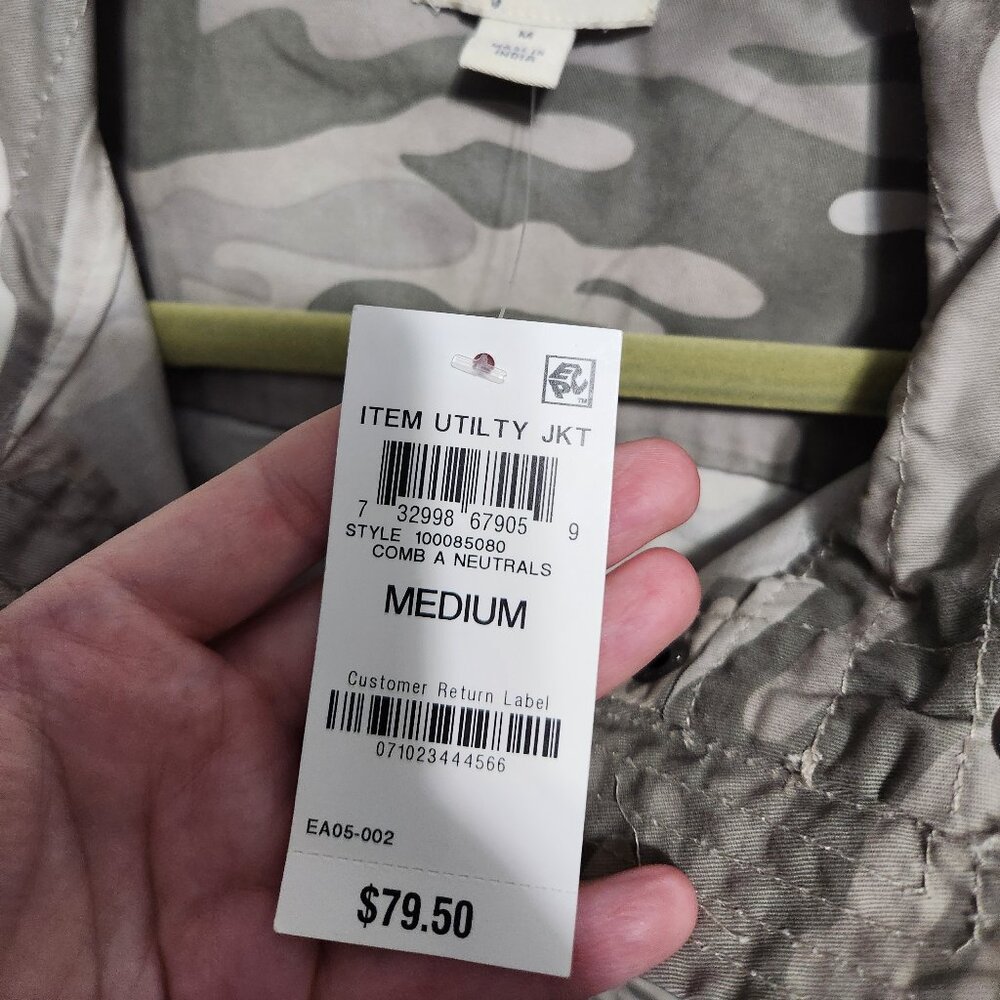 Style & Co Camo Utility Jacket - Picture 2 of 3
